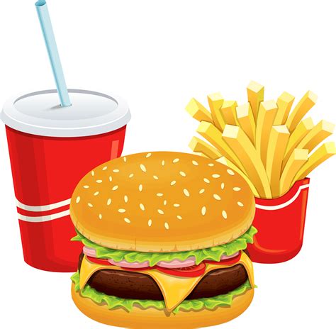 hamburger clipart hamburger cheeseburger french fries png  images   finder