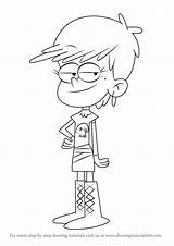 Loud House Luna Draw Pages Coloring Drawing Learn Colouring Cartoon Step sketch template