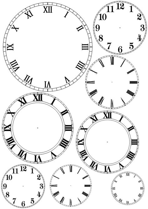 clock printable clock face  years eve