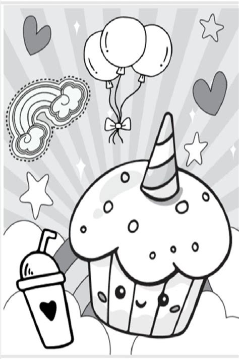 cupcake coloring page unicorn coloring pages cupcake coloring pages