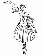 Coloring Pages Ballerina Dance Girl Awesome Ballet Tap Renaissance Positions Getcolorings Printable Color sketch template