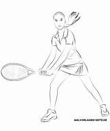 Tennisspielerin Malvorlage Tenisistka Kolorowanka Spielen Boisku Druku Malvorlagen Erwachsene Begeistert Jahren Bildes Jedes Jungen öffnet sketch template