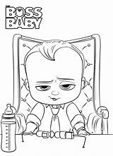 Boss Baby Coloring Pages Kids sketch template
