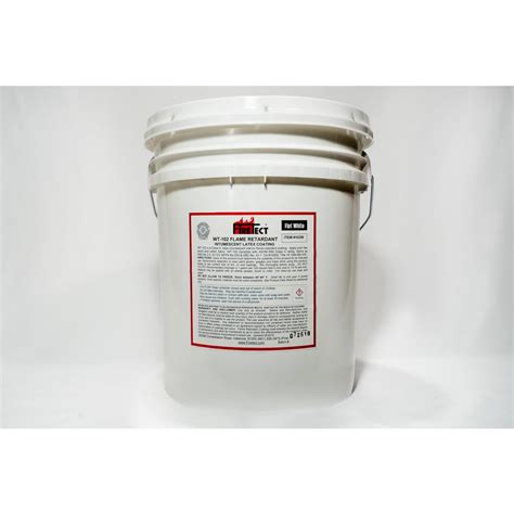 firetect wt   gal white flat latex intumescent fireproofing flame