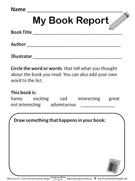 preschool book report template google search book report templates