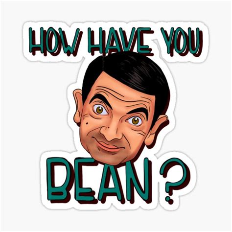 Mr Bean Cartoon Stickers Redbubble