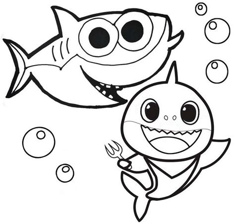 printable baby shark coloring pages printable word searches