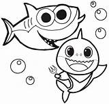 Shark Baby Coloring Pinkfong Sheets Pages Children Amazing sketch template