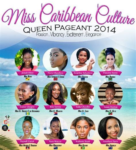 twelve for miss caribbean culture queen pageant