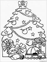 Christmas Tree Coloring Pages Presents Color Printable Xmas Online Coloringpagesonly Getcolorings Book Choose Board sketch template