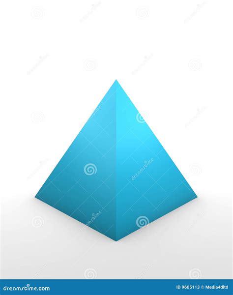 pyramid shape stock  image