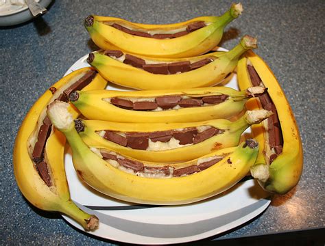 schoko banane vom grill von cleo13 chefkoch de