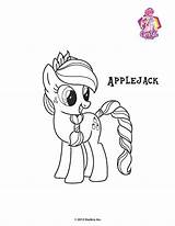 Colorat Ponei Planse Micii Coloriage Pages Applejack Micul Unicorni Hasbro Gokid Jecolorie Fluttershy Sursa sketch template