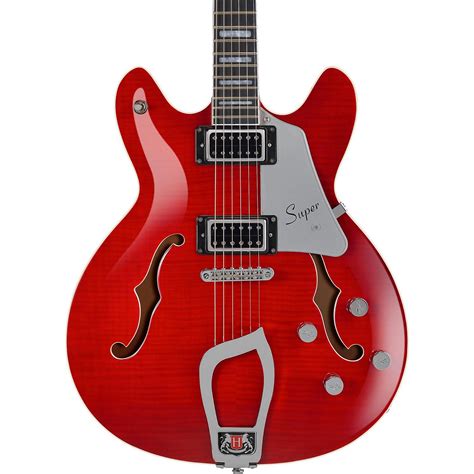 hagstrom super viking flame maple electric guitar transparent wild cherry musicians friend