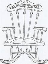 Chair Rocking Coloring Sheets Marker Stamps Uploaded User sketch template