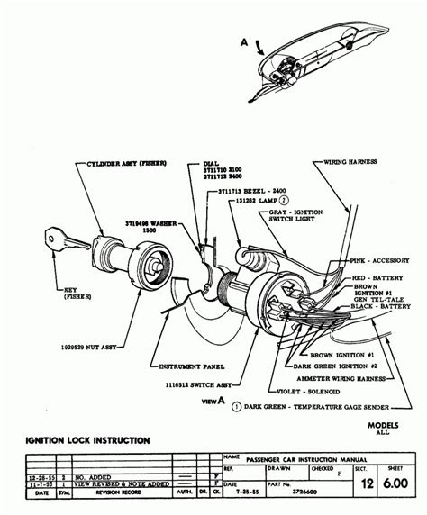 chevy ignition wiring diagram schematic