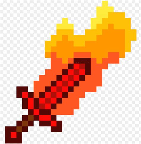 minecraft inspired flame sword craibasalgovbr