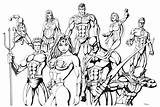 Justicia Colorear Kleurplaat Avengers sketch template