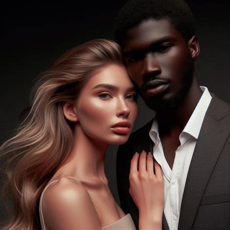 Premium Ai Image A Beautiful Interracial Couple