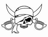Pirata Colorare Simbolo Piratas Pirati Disegno Tatuagens Calavera Calaveras Pintar Caribe Acolore Símbolo sketch template