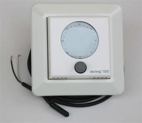devireg  programmable thermostat white