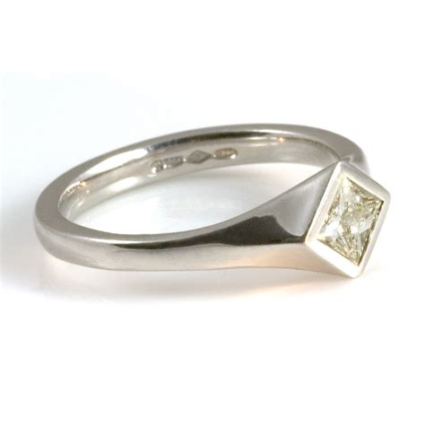 platinum princess cut diamond engagement ring  wrights