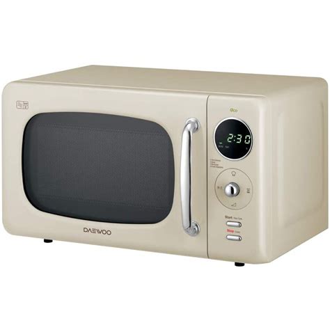 Daewoo Touch Control Microwave Zero Standby Eco Function 800w 20l Cream