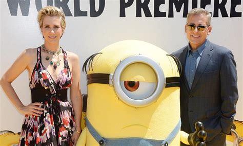 kristen wiig  steve carell hit despicable   premiere daily mail