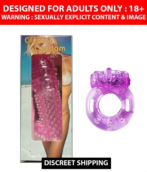 fstyler extra dotted crystal condom and ring vibrator for extra long