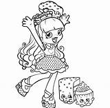 Coloring Pages Shopkins Shoppies Rainbow Printable Kate Print Shoppie Size sketch template
