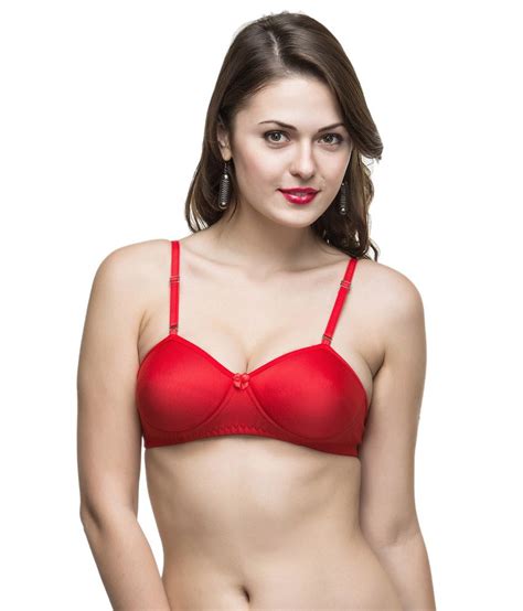 buy college girl red padded bra online at best prices in india snapdeal