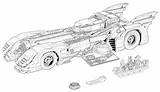 Batmobile Coloring Pages Transforming Downloadable Batman Lego Filminspector 1989 sketch template