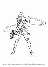 Overwatch Sombra Draw Drawing Step Coloring Pages Drawings Drawingtutorials101 Sketches Colouring Character Tutorials Sketch Printable Sheets sketch template
