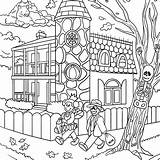 Hidden Halloween Coloring Object Pages Printable Objects Find Puzzles Printablee sketch template
