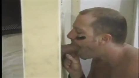 horny guy taking a hard cock through a gloryhole porndroids