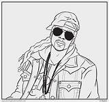 Coloring Pages Lil Wayne Chainz Tumblr Rapper Uzi Sheets Rap Bun Books Vert Color Migos Print Printable Click Book Template sketch template