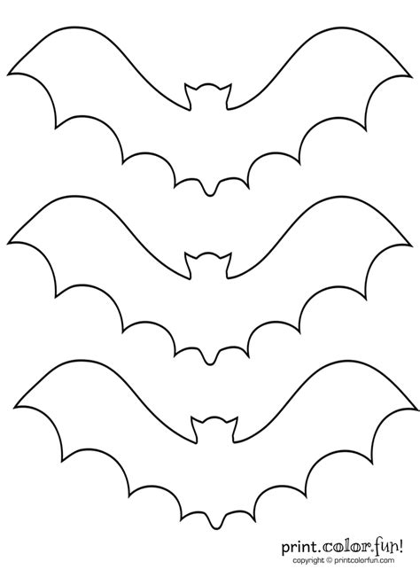 bat stencils coloring page print color fun