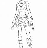 Croft Lara sketch template