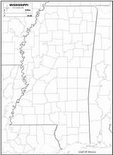 Map Mississippi Outline Maps State Amaps Digital Print sketch template