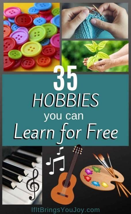 35 Fun Hobby Ideas You Can Learn For Free Easy Hobbies