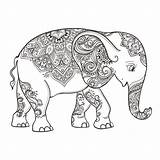Mandalas Elefantes Mandala Elefante Elephant Debuda Seleccionar sketch template