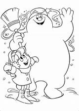 Frosty Snowman Sneeuwpop Kleurplaten Schneemann Kleurplaat Reprend Kolorowanki Bonhomme Neige Coloriez Animaatjes Malvorlagen Letzte Boneco Neve Q5 sketch template
