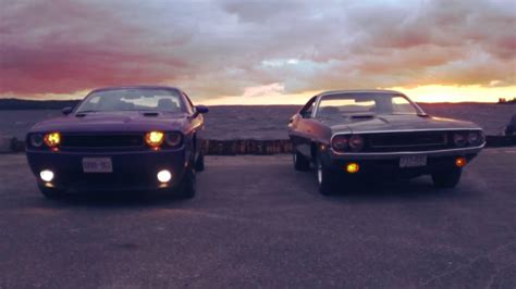 the dodge challenger new and old randt video find