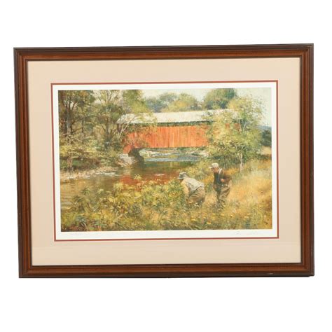 robert  abbett limited edition reproduction print stalking  brown