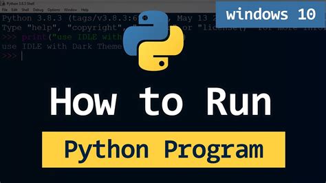 run python programs  windows