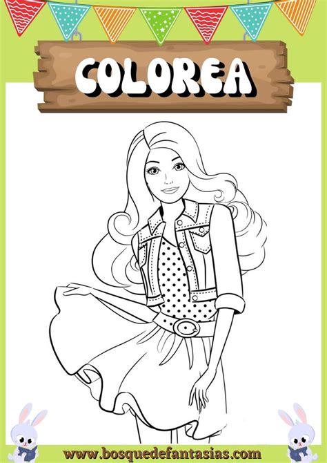 dibujos de barbie  ninos  colorear  imprimir