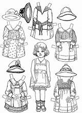 Paper Coloring Doll Dolls Pages Kids Printable Color Cut Colouring Printables Google Book Print Mary Girl Vintage Bonecas Bestcoloringpagesforkids Little sketch template