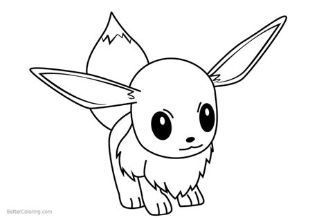 pokemon eevee coloring pages  printable coloring pages