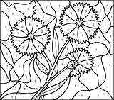 Cornflower Coloring Hard Color Number Flowers Coloritbynumbers Printable по номерам Designlooter Book цвет страниц для печати Hidden источник Printables sketch template