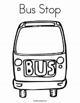 Coloring Bus Stop Pages City Ride Transportation Kids Outline Print Netart Twistynoodle Built California Usa Favorites Login Add Noodle sketch template